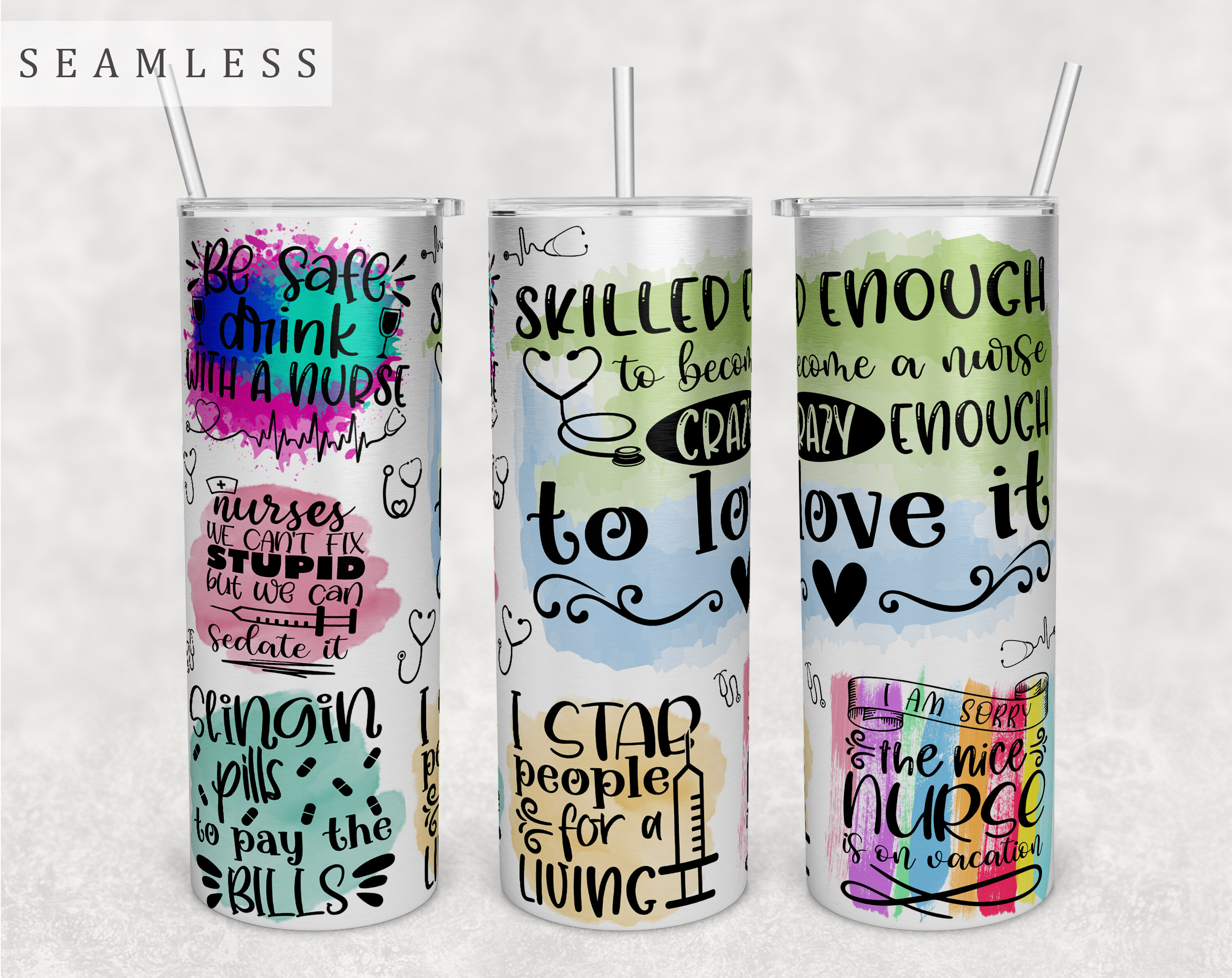 Novelty Tumbler Design for 20oz Tumblers Tumbler Wrap Sublimation