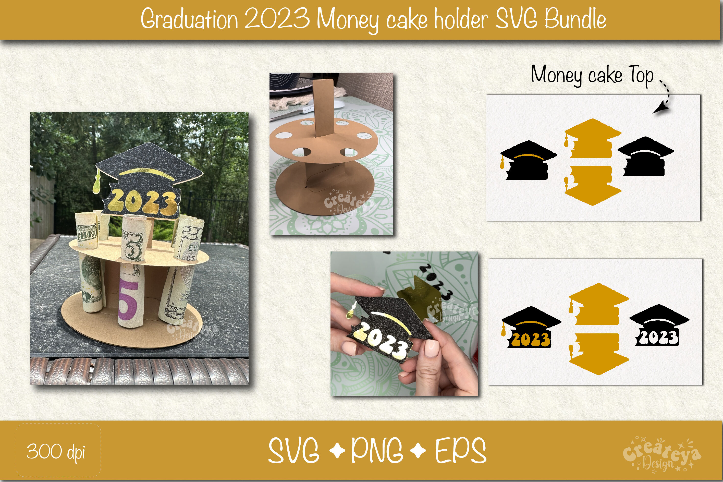 Graduation Money Cake SVG Bundle