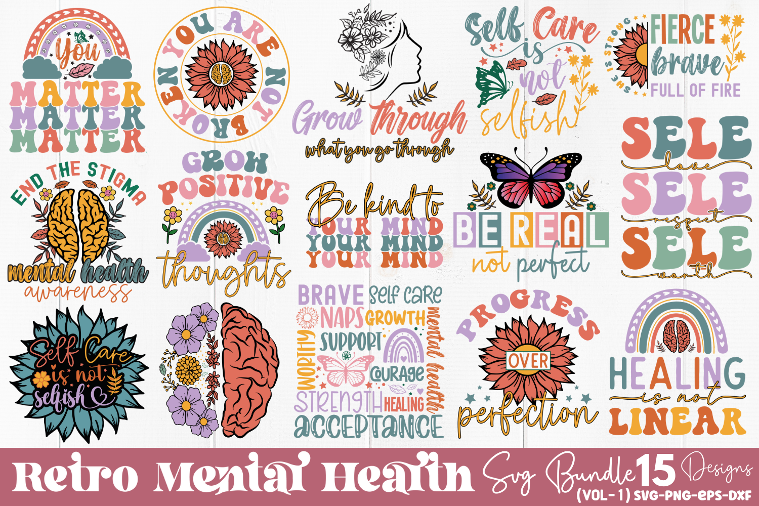 Mental Health SVG Bundle, Mental Health Bundle, Mental Health