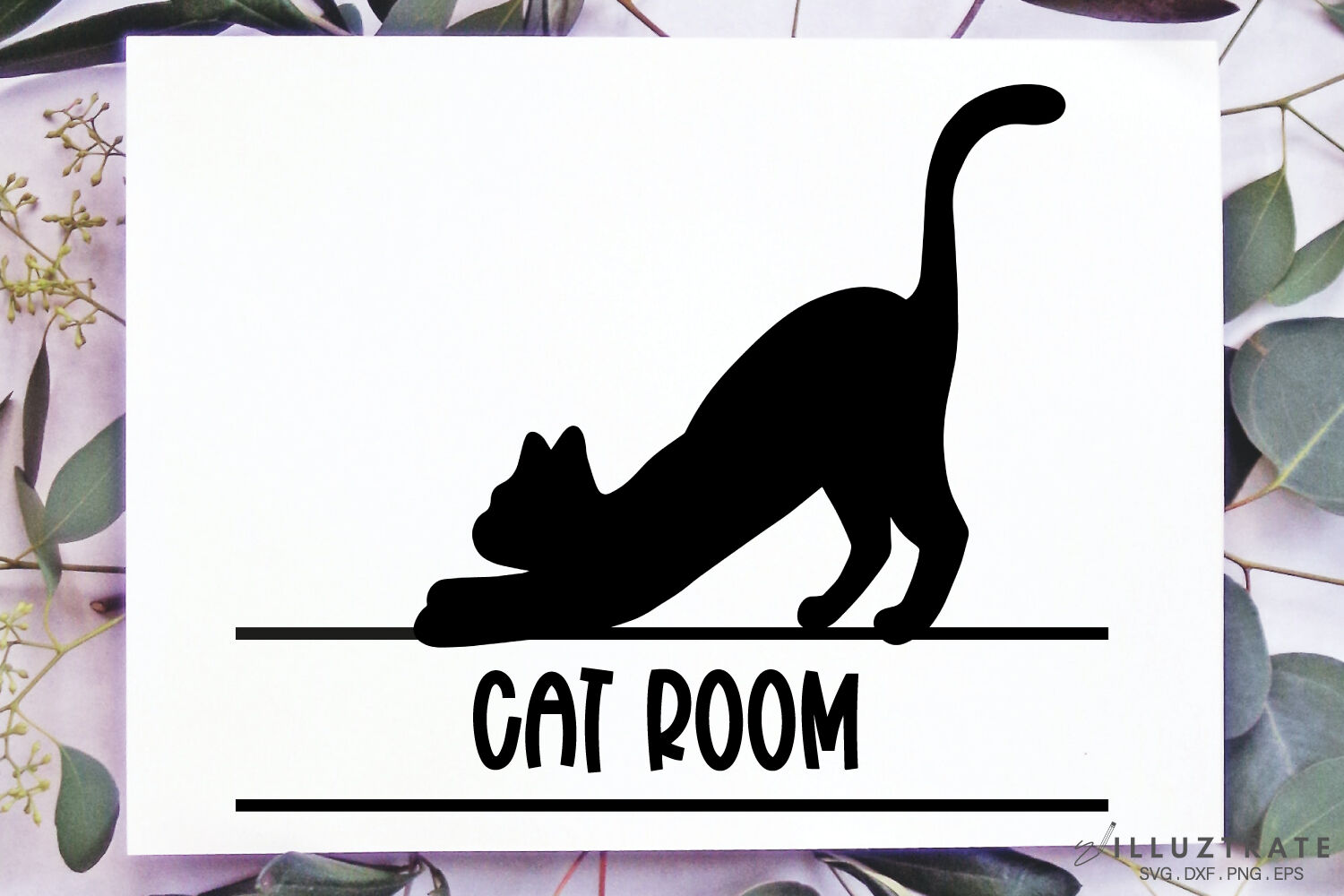 Cat Monogram SVG Cut File | Cat Silhouette SVG Cut File By PicPixPic ...
