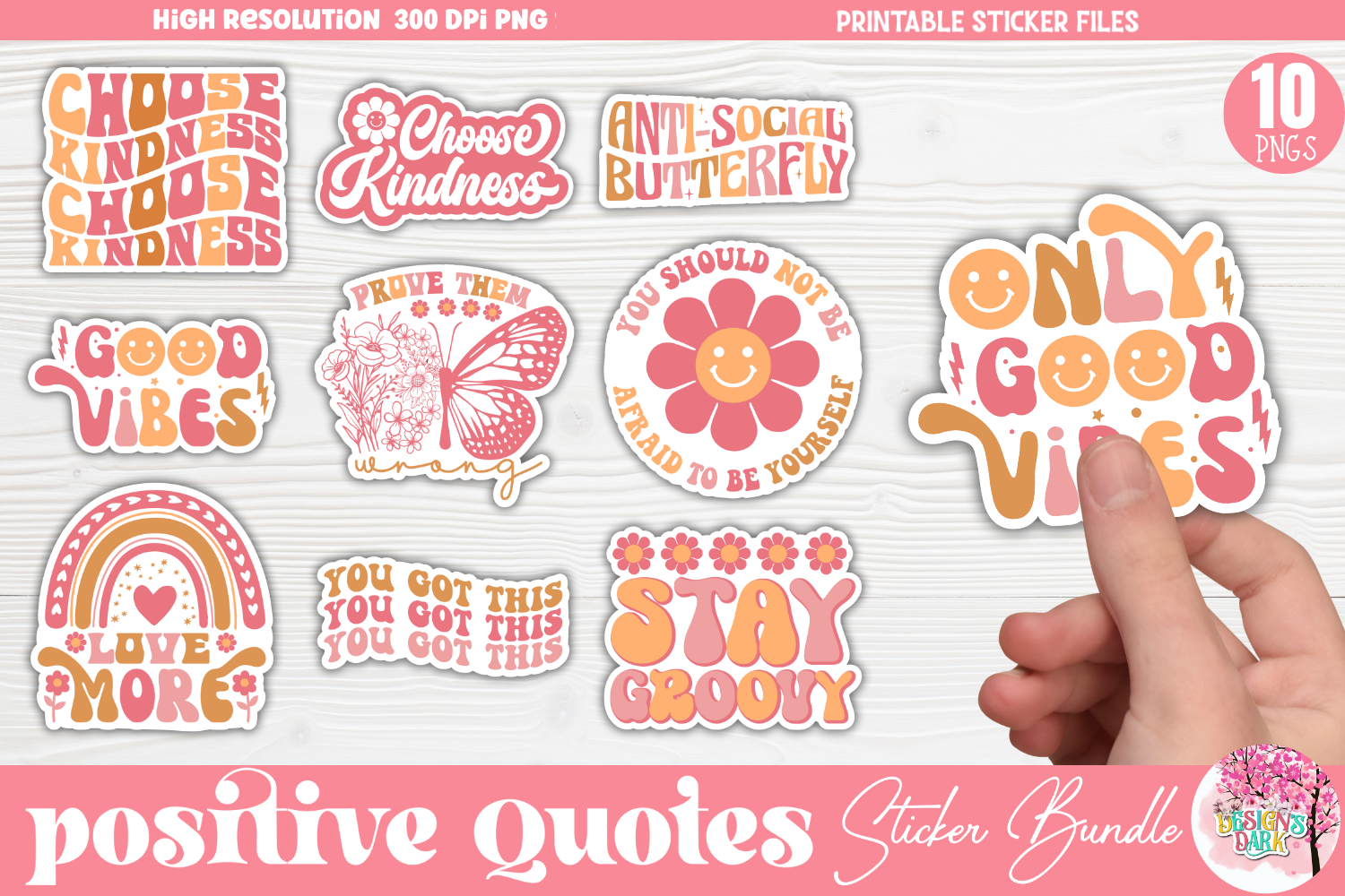 positive stickers bundle (1301838)