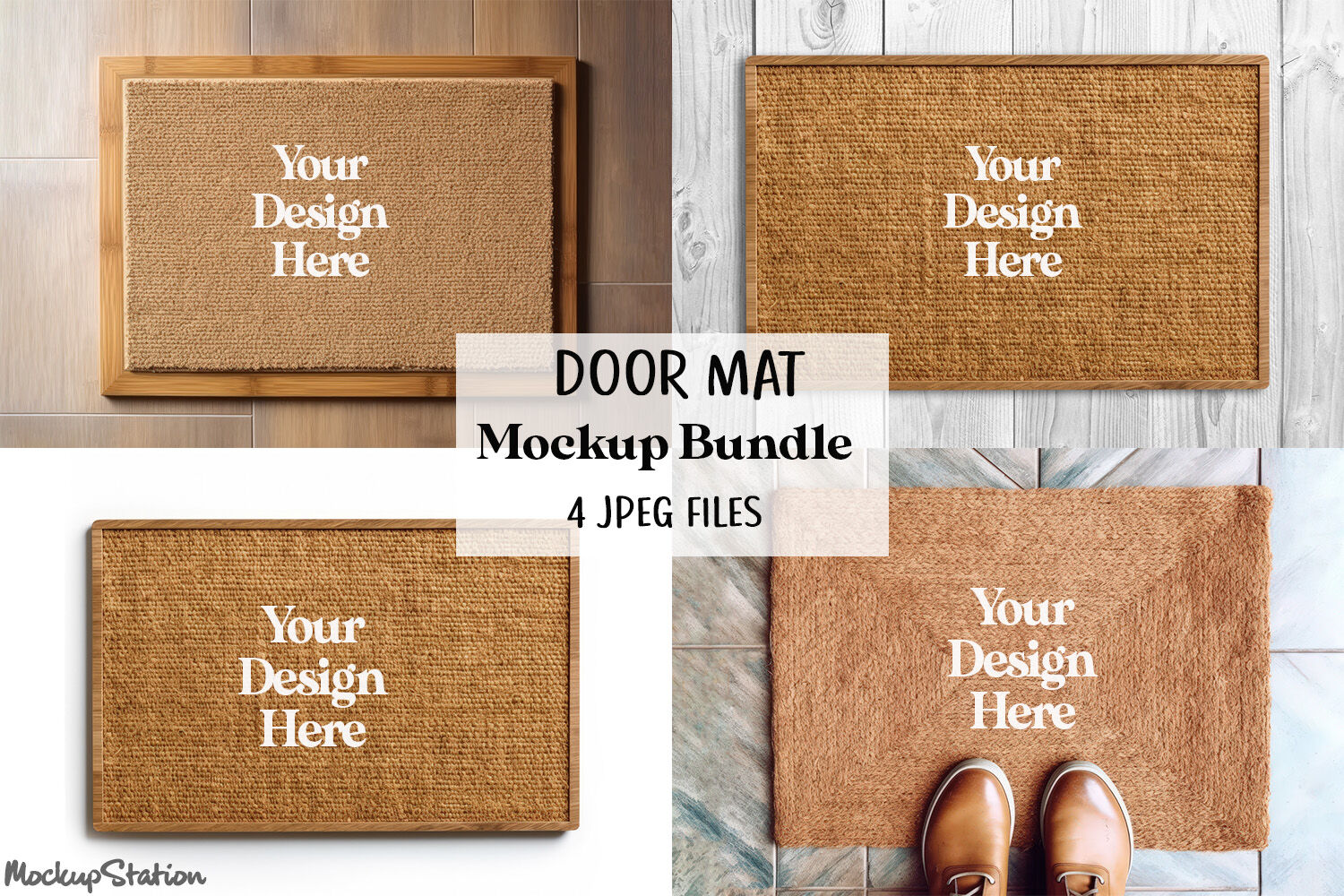 Free Flat Lay Of Paper Mock-Up Rustic Wedding Invitation With