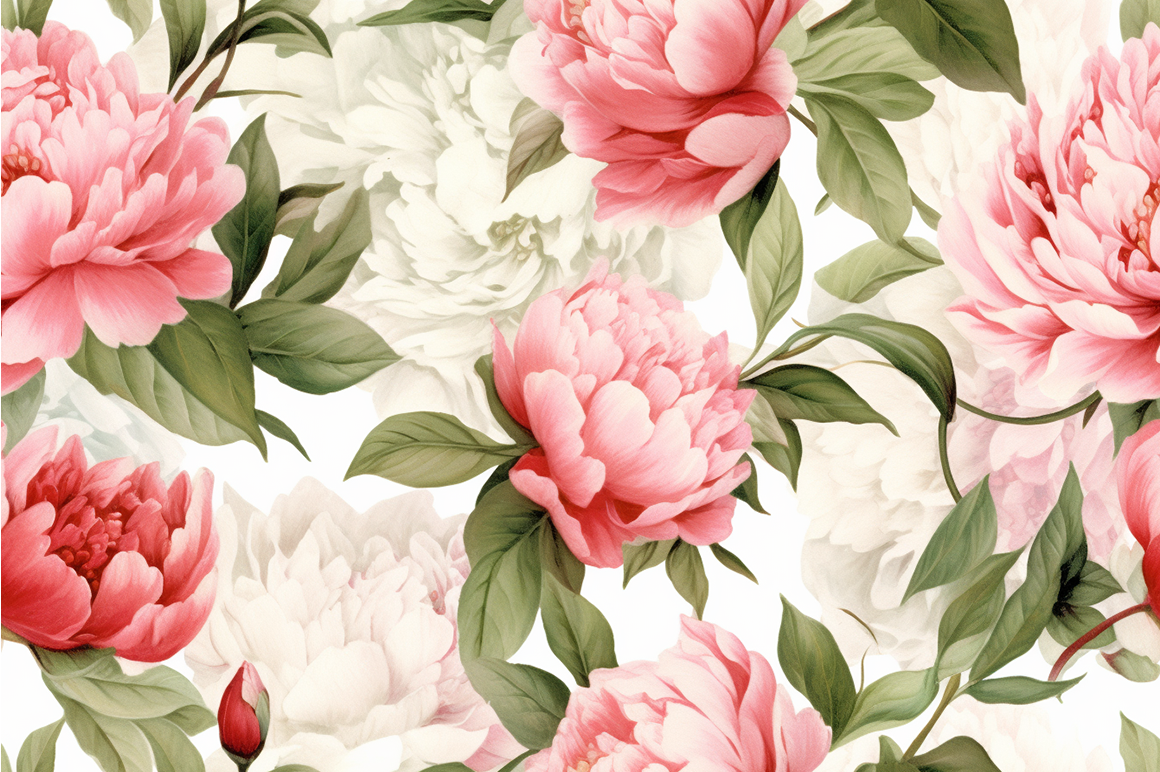 Delicate Peonies Watercolor Collection By artsy-fartsy | TheHungryJPEG