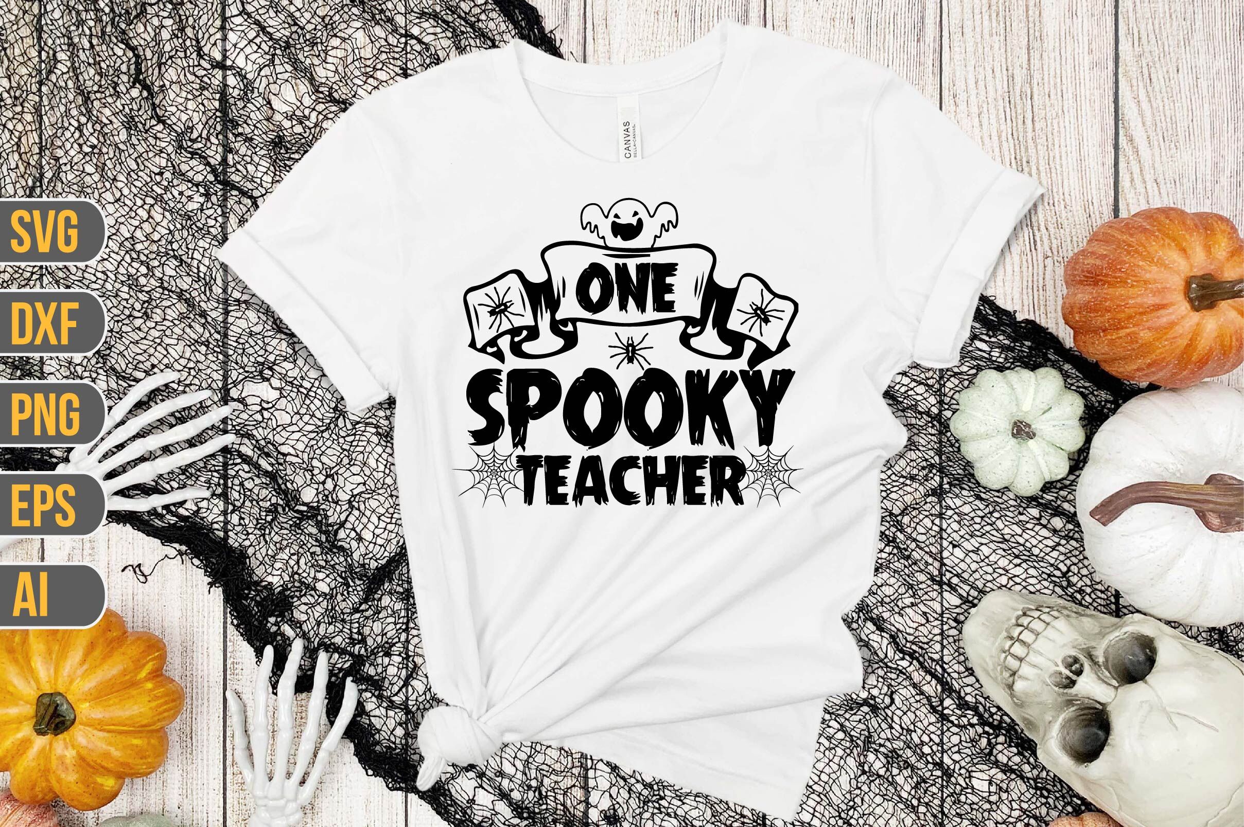 One Spooky Teacher svg By teebusiness | TheHungryJPEG