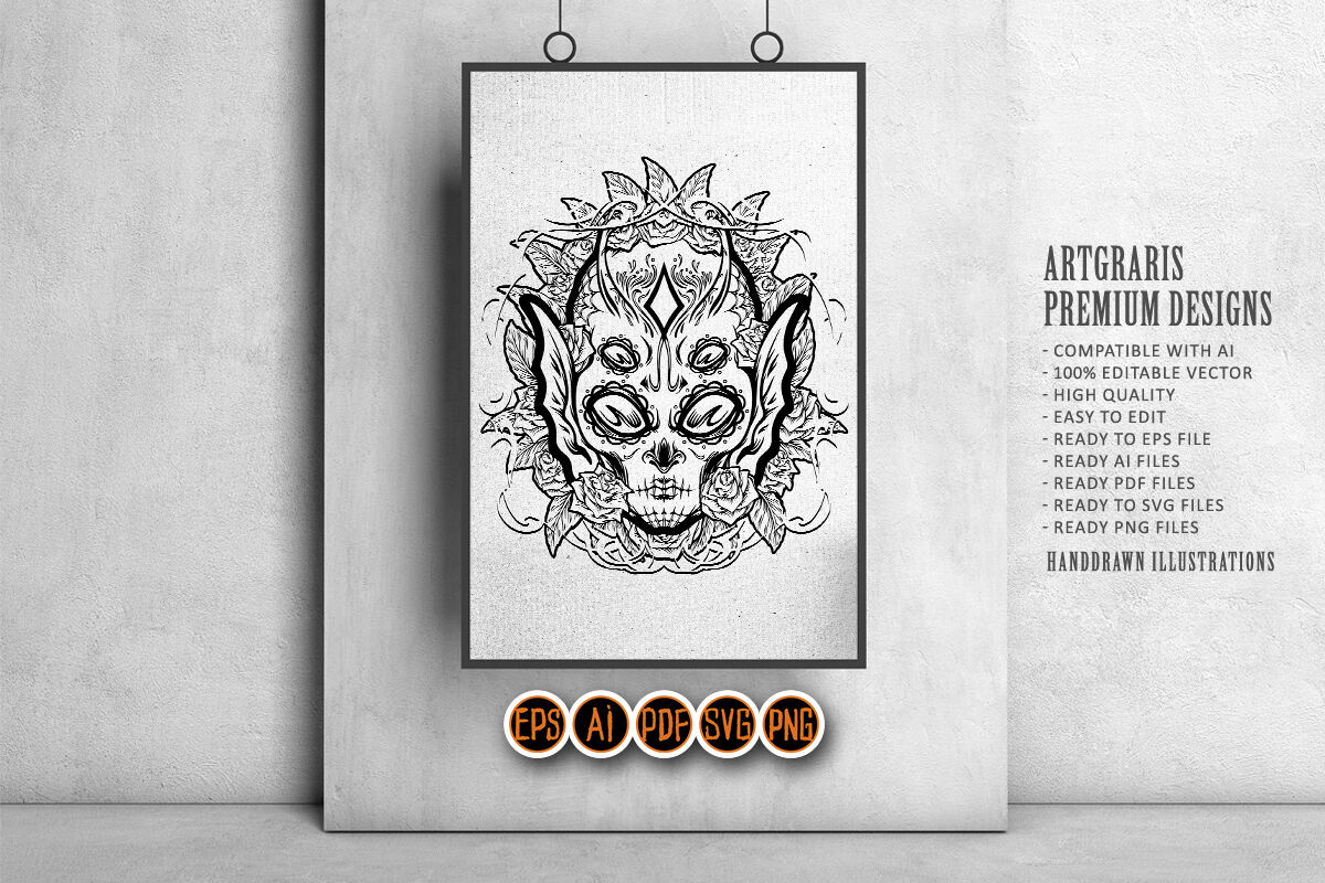 Sugar Skull Designs - SVG, DXF, EPS, PNG - Cutting Files By ESI Designs |  TheHungryJPEG