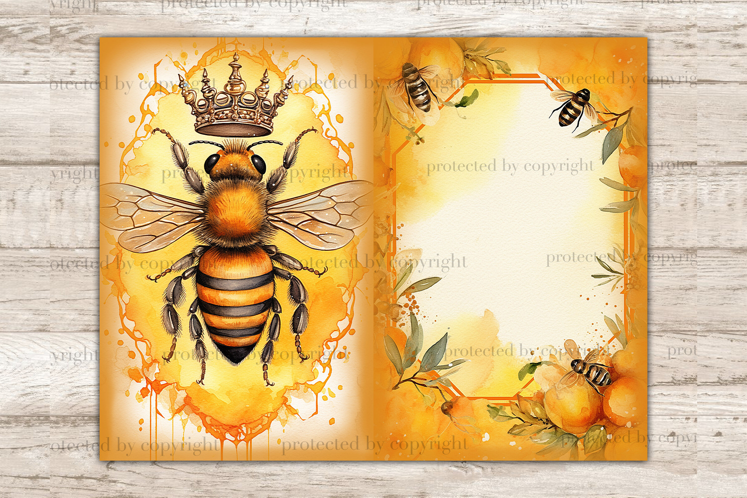 Honey Bee Junk Journal Kit