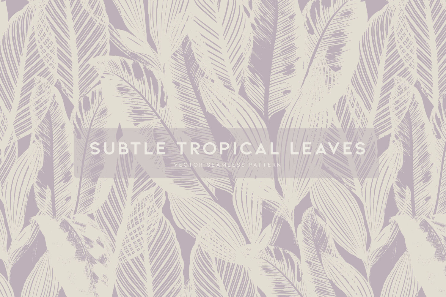 Subtle Tropical Leaves By MalyskaStudio | TheHungryJPEG