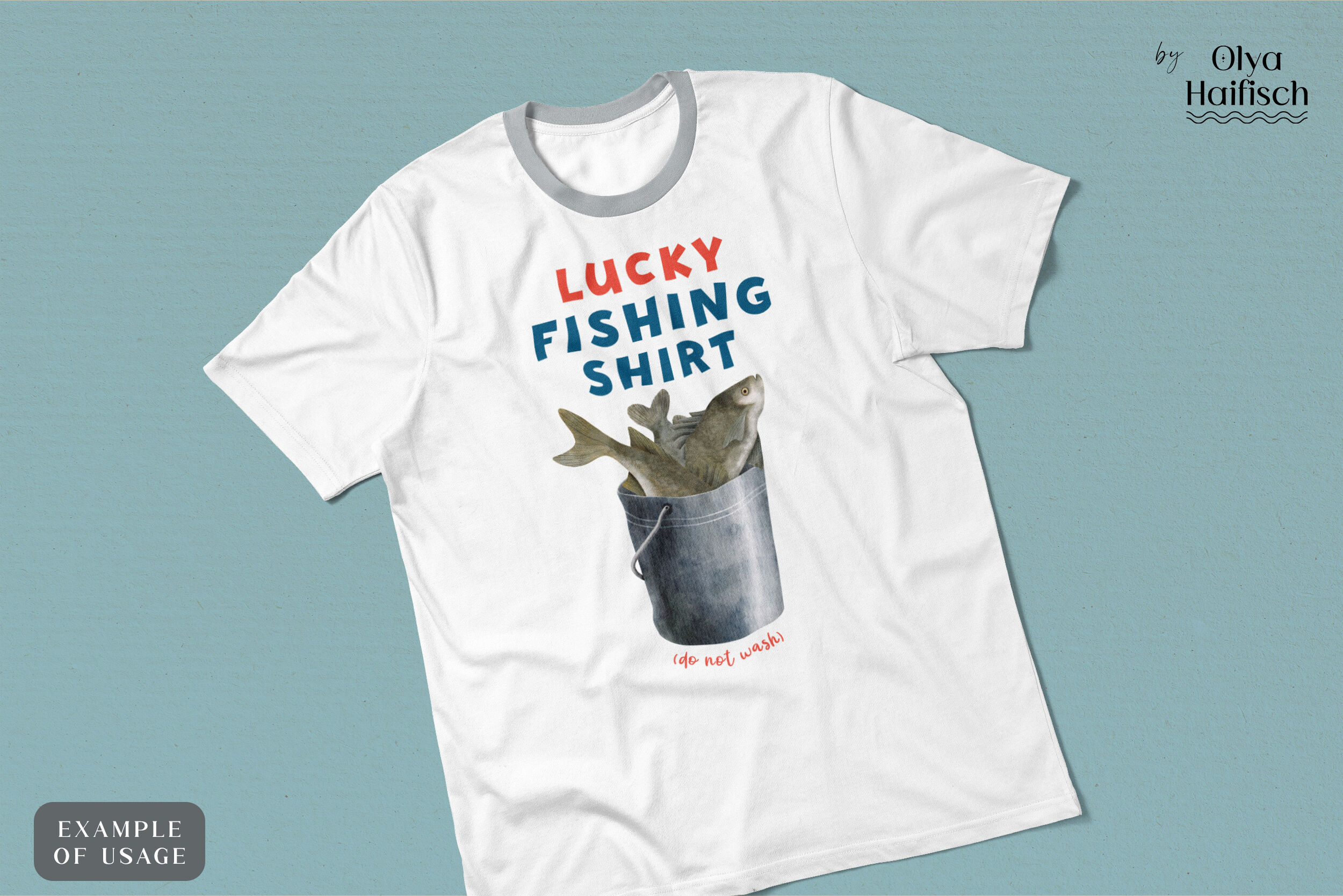 Lucky Fishing Shirt Design. Fishing Sublimation PNG By Olya