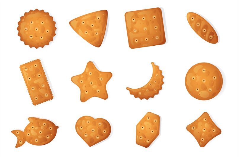 Kainuan Cartoon Snack Stickers Various Styles Biscuit Candy Crisp