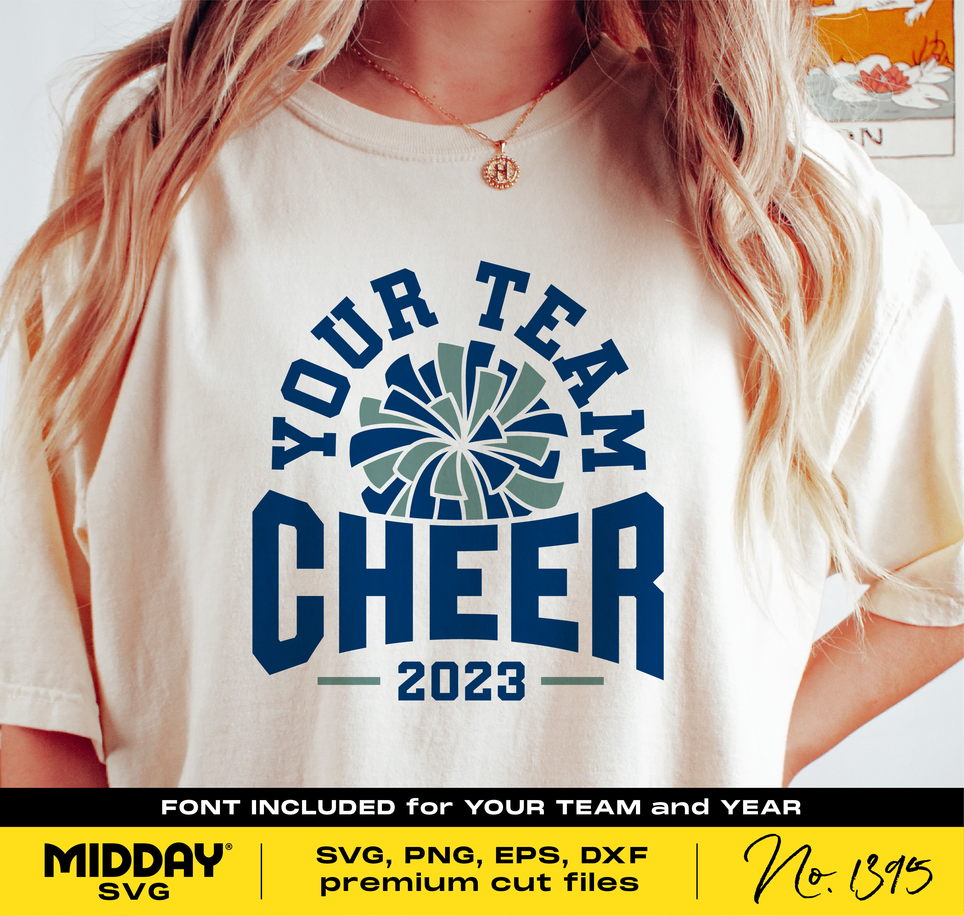 Cheer Svg, Png Dxf Eps, Cheerleader, Team Template, Cheerleading shirt ...