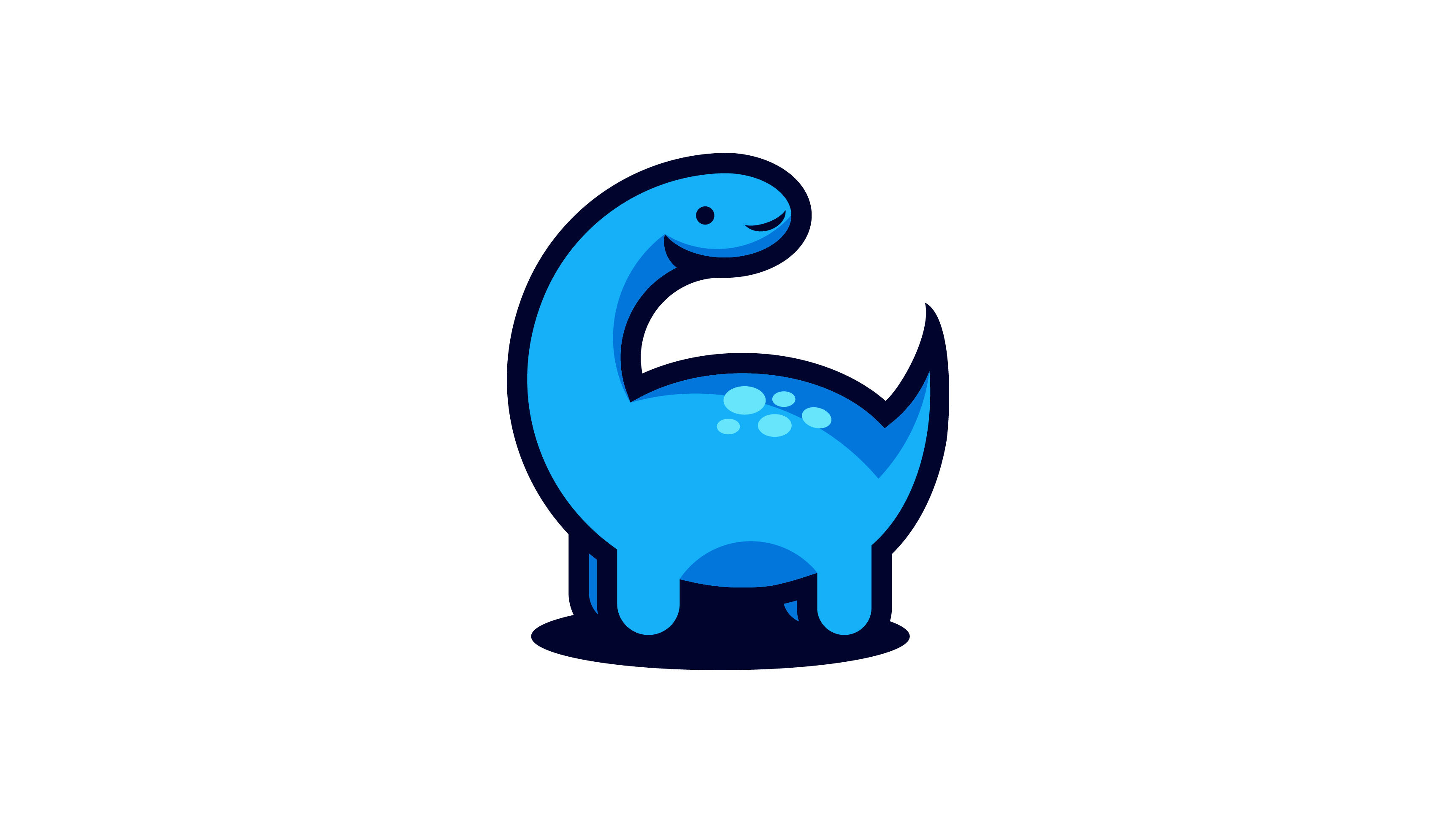 cute cartoon baby dinosaur vector design template By GraphicHouse ...