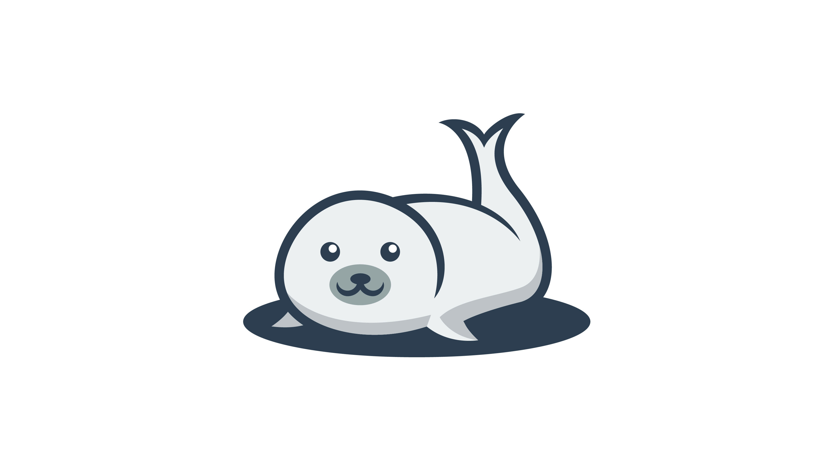 CUTE SEALS LOGO vector design template By GraphicHouse | TheHungryJPEG