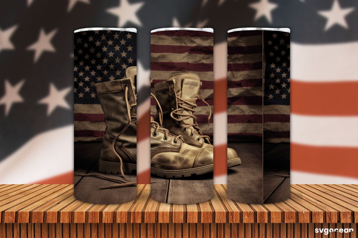 Patriotic Boots 20 Oz Tumbler Wrap Graphic by Maya Print Design · Creative  Fabrica