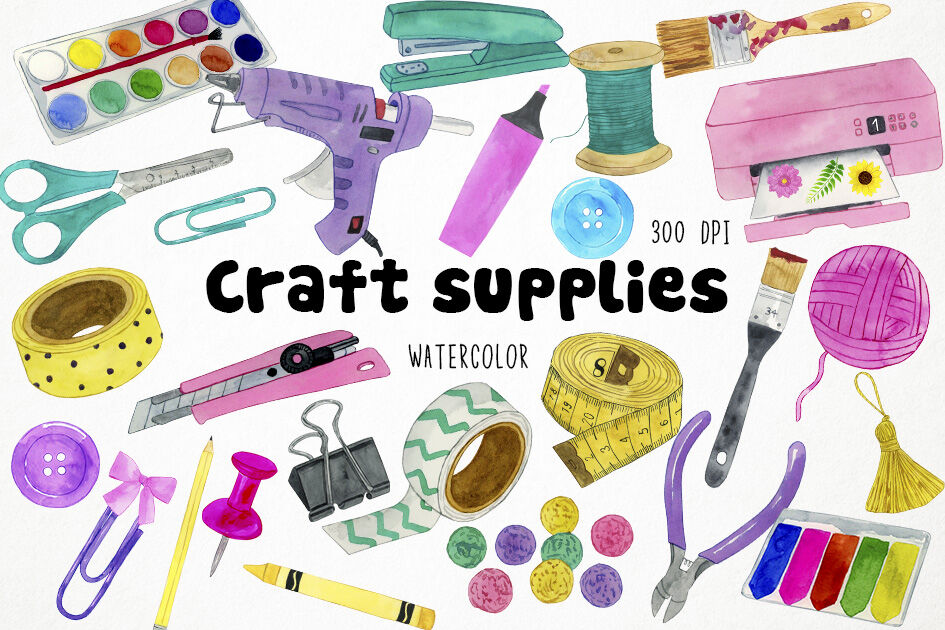 craft supplies clip art