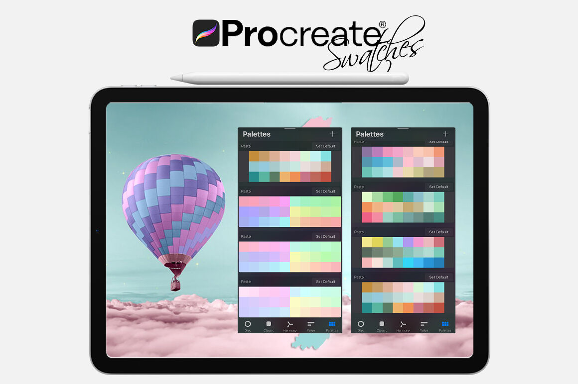 Pastel Swatches for Procreate By FaeryDesign | TheHungryJPEG
