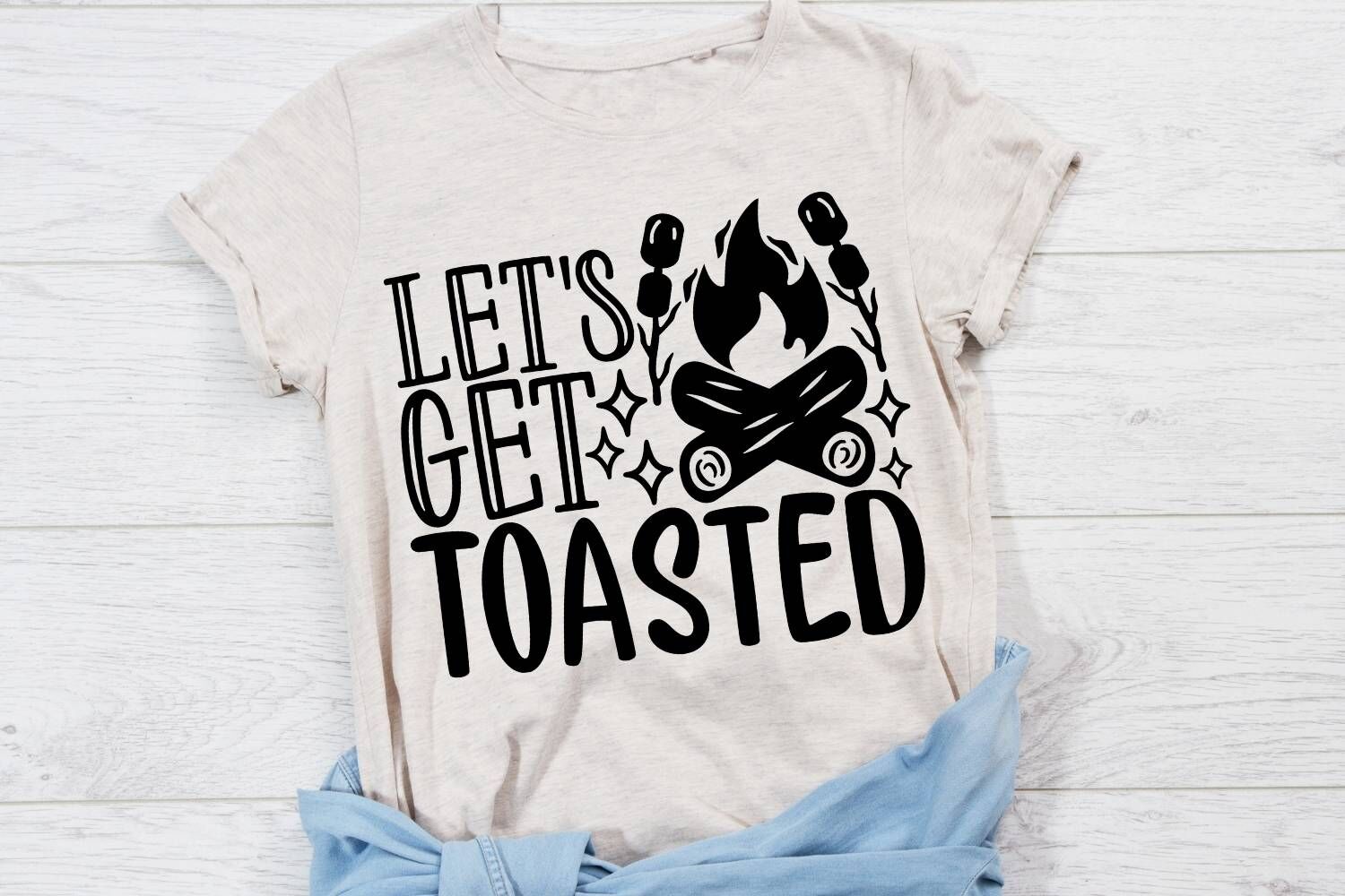 Let's Get Toasted Svg, camping life Svg, Campfire Marshmallows Svg. By ...