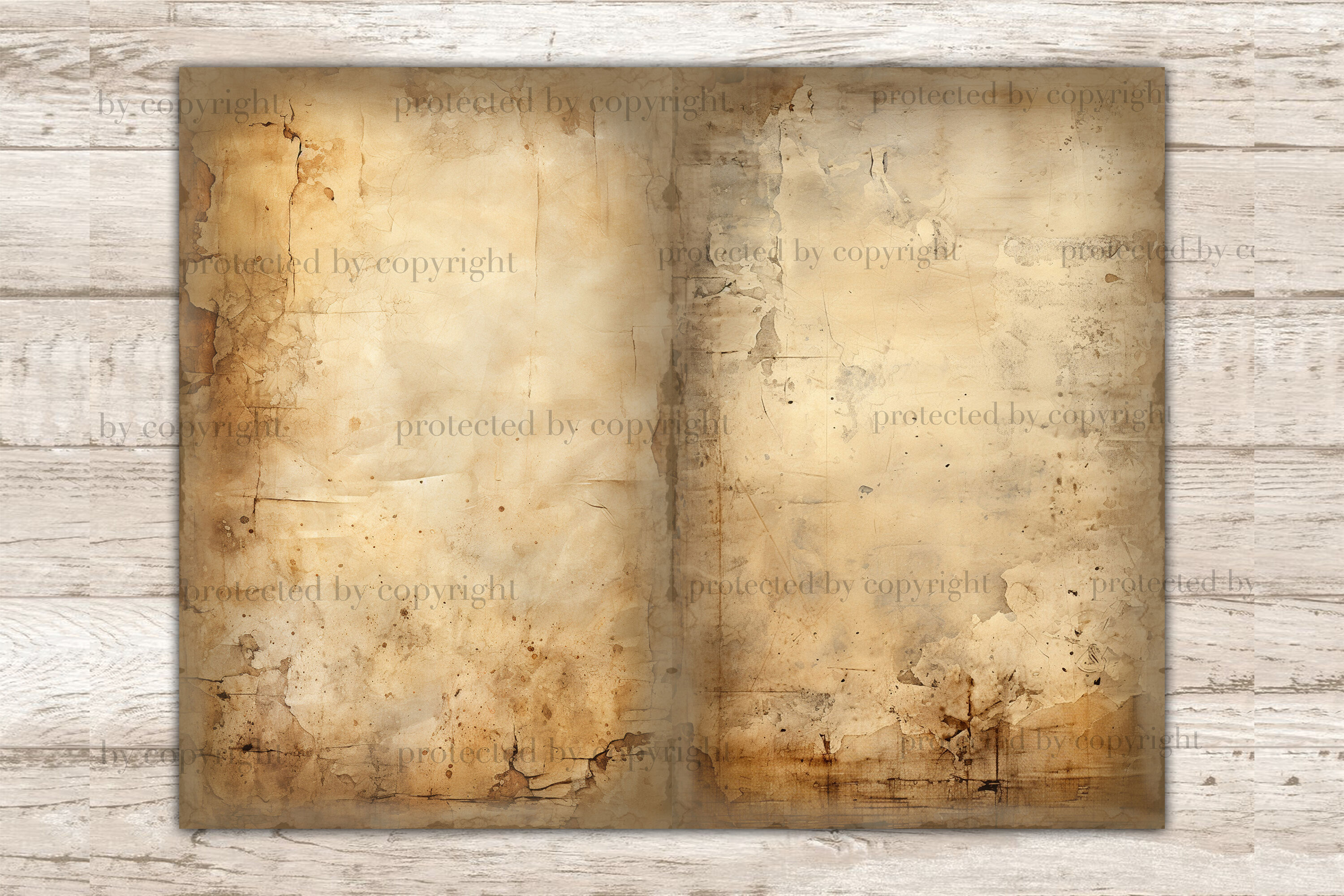 Premium Photo  Old brown parchment paper sheet aged generative ai