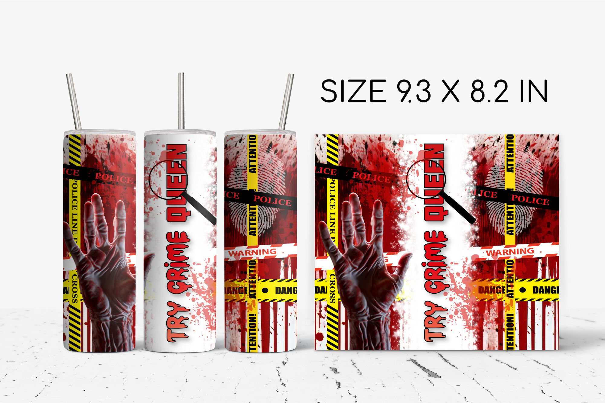 True Crime Tumbler Png Halloween Sublimation Design By Orange Brush 