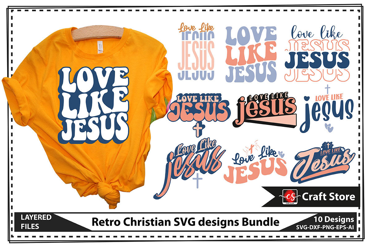 Retro Christian SVG designs Bundle By teebusiness | TheHungryJPEG