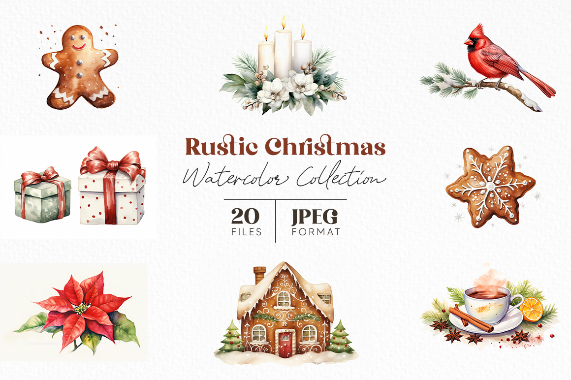 Rustic Christmas By artsyfartsy TheHungryJPEG