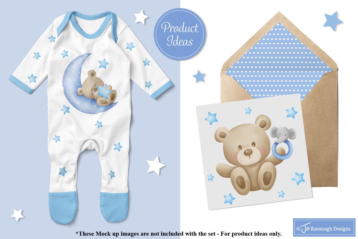 Baby Clipart, Baby Boy Graphics & Illustrations, Baby Bear Clipart
