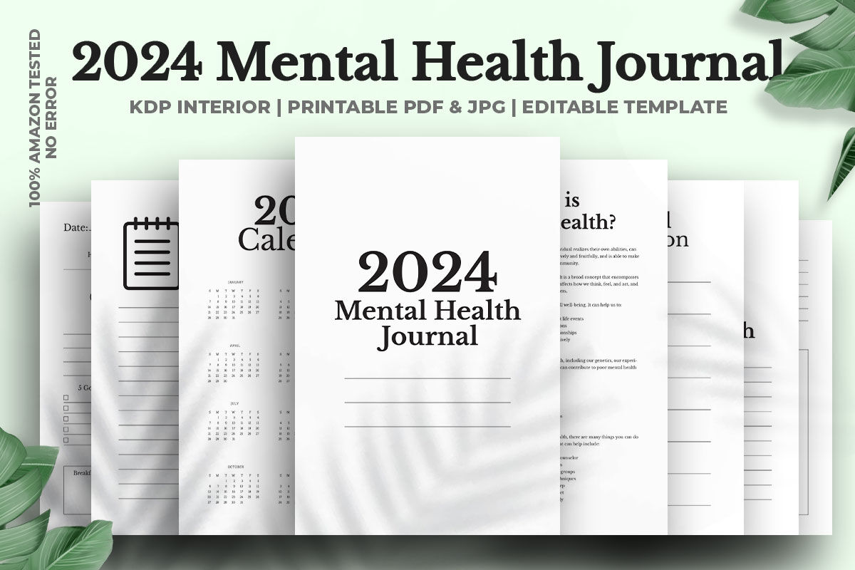 2024 Mental Health Journal Kdp Interior By M9 Design TheHungryJPEG