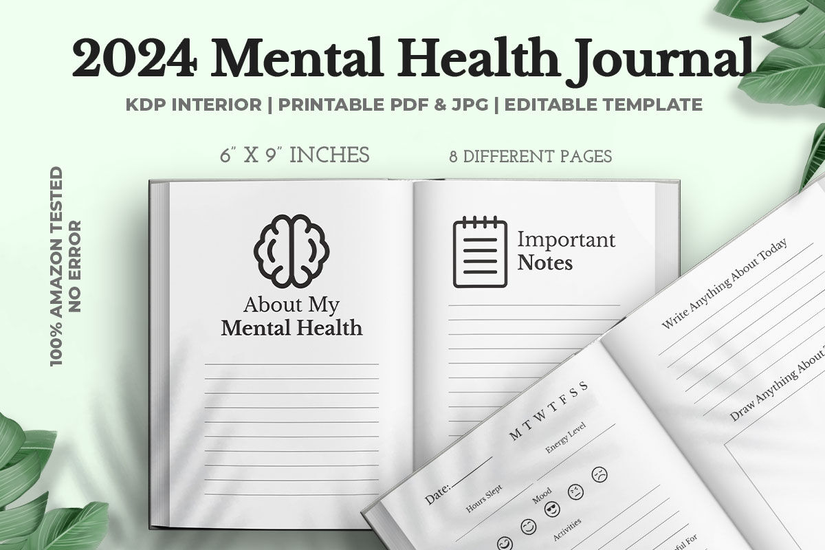 2024 Mental Health Journal Kdp Interior By M9 Design TheHungryJPEG