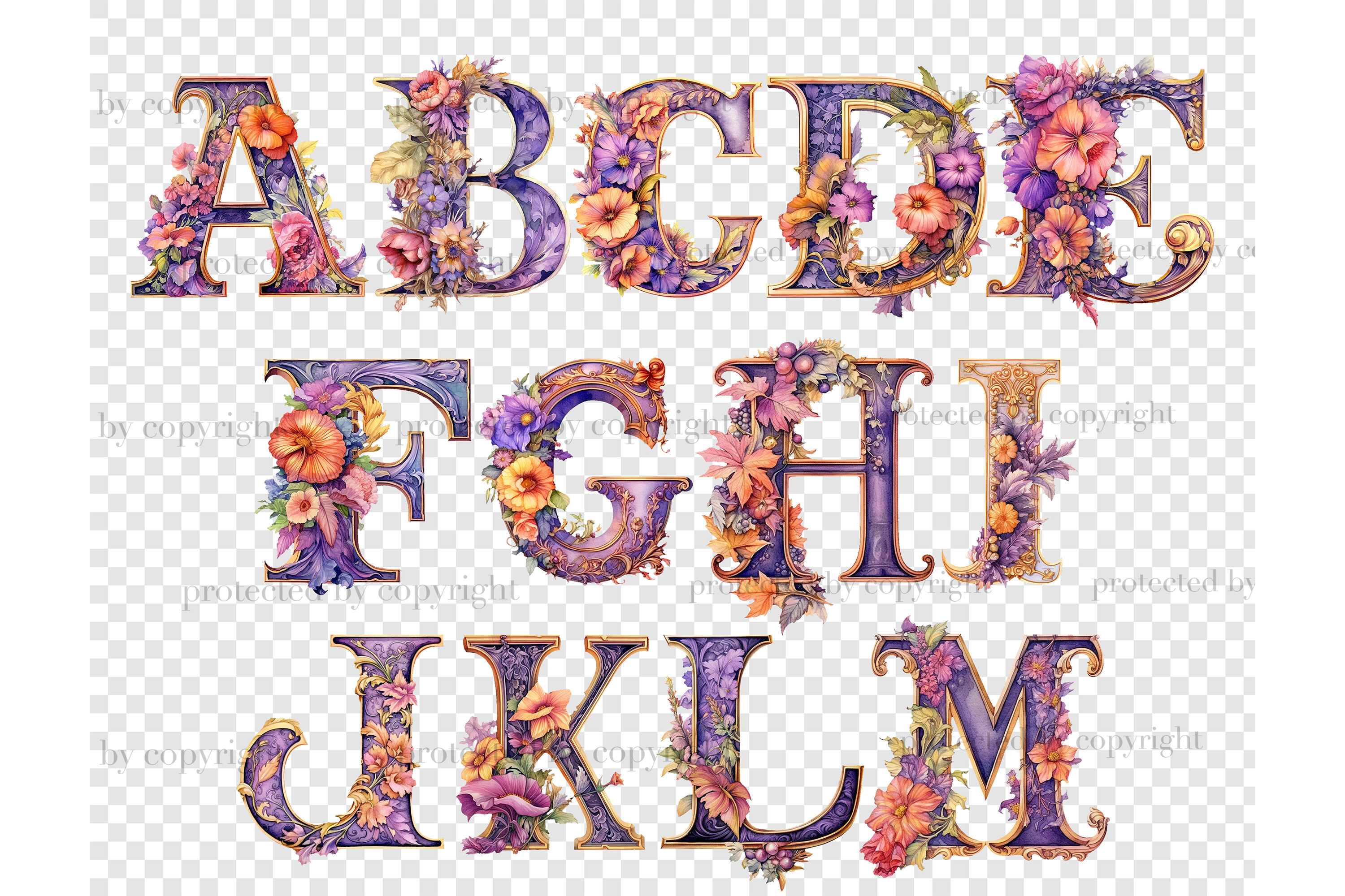 Alphabet Clipart Digital Alphabet Letter Stickers Thankful Autumn Alphabet  Art Digital Fonts Images Graphics Scrapbooking Clip Art Printable