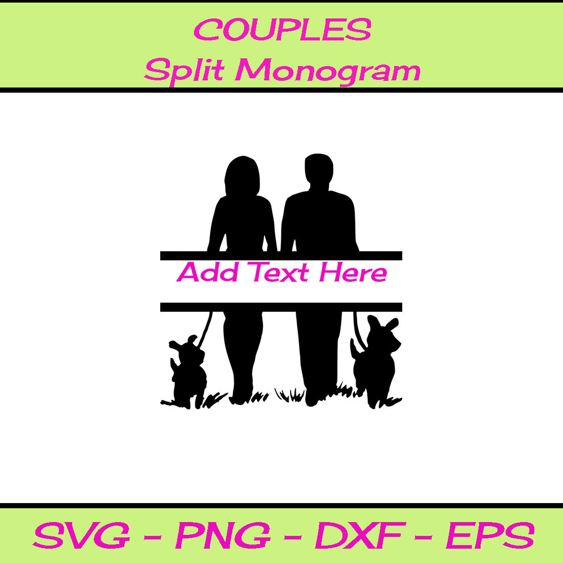 COUPLES SPLIT MONOGRAM SVG By Brilliant Digital Designs | TheHungryJPEG