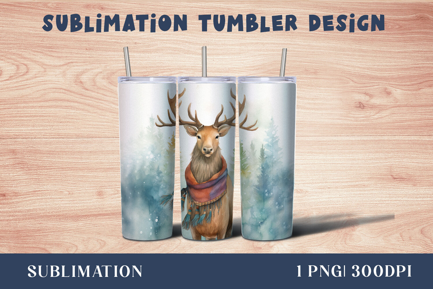 Sublimation tumbler designs with cute animals