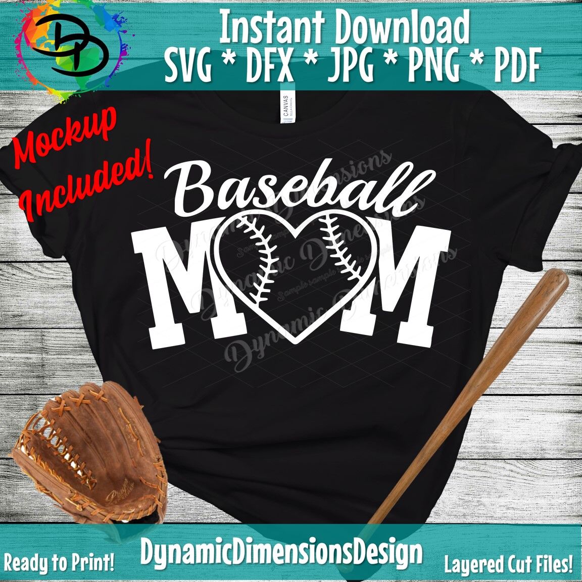 Baseball Mama Svg, Funny Baseball Mom Shirt Svg File