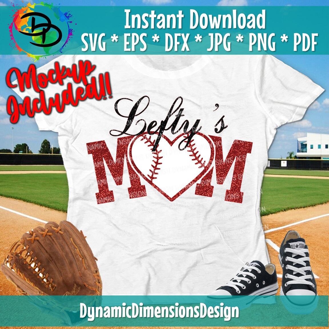 Baseball Mama SVG  Distressed Baseball Shirt Design