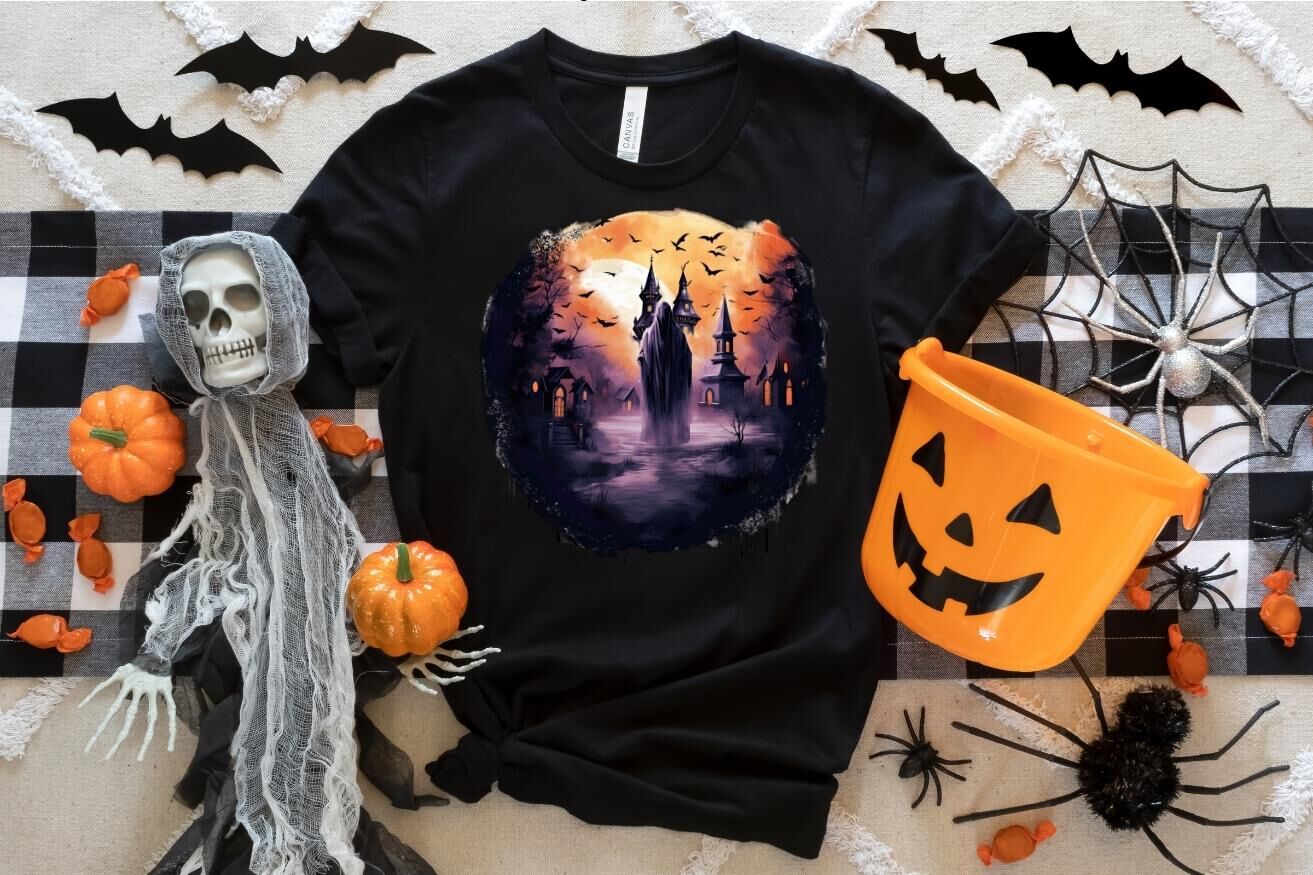Spooky Castle PNG, Silhouette Ghost Art, Haunted Landscape By Tanya ...