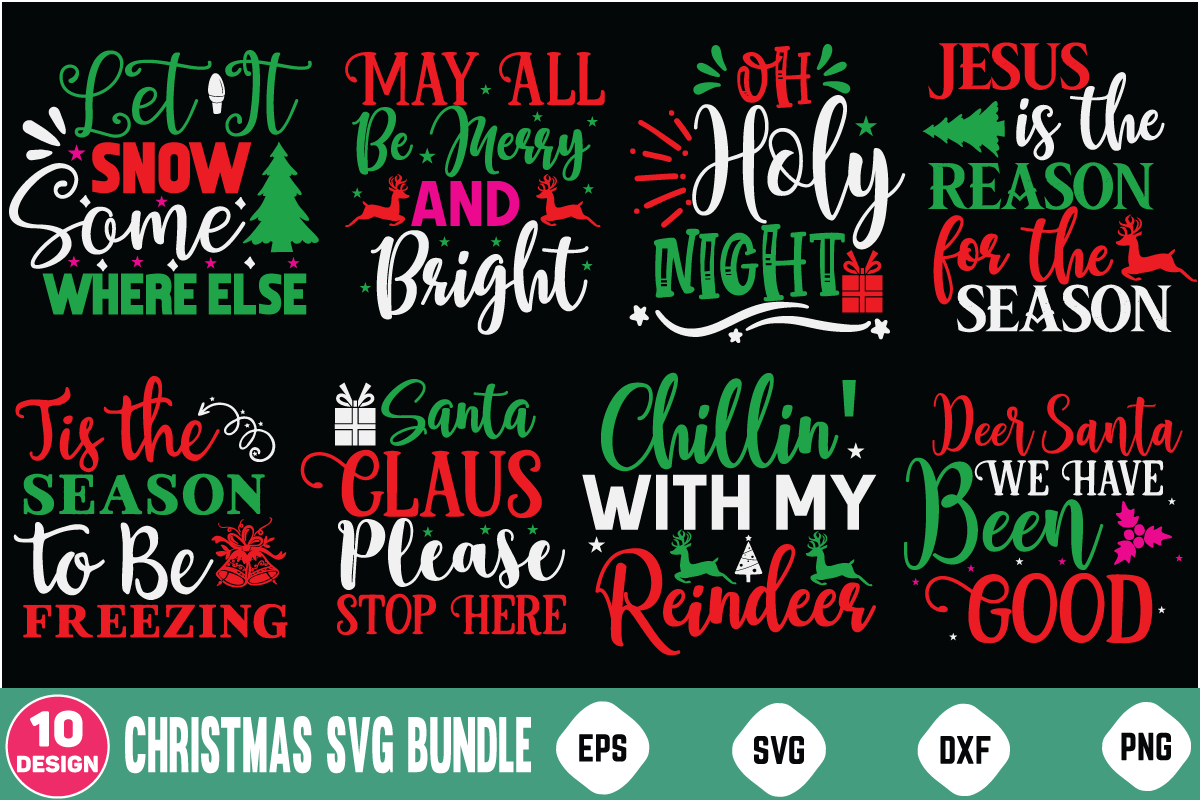 Christmas svg bundle, Christmas design By Print Store | TheHungryJPEG