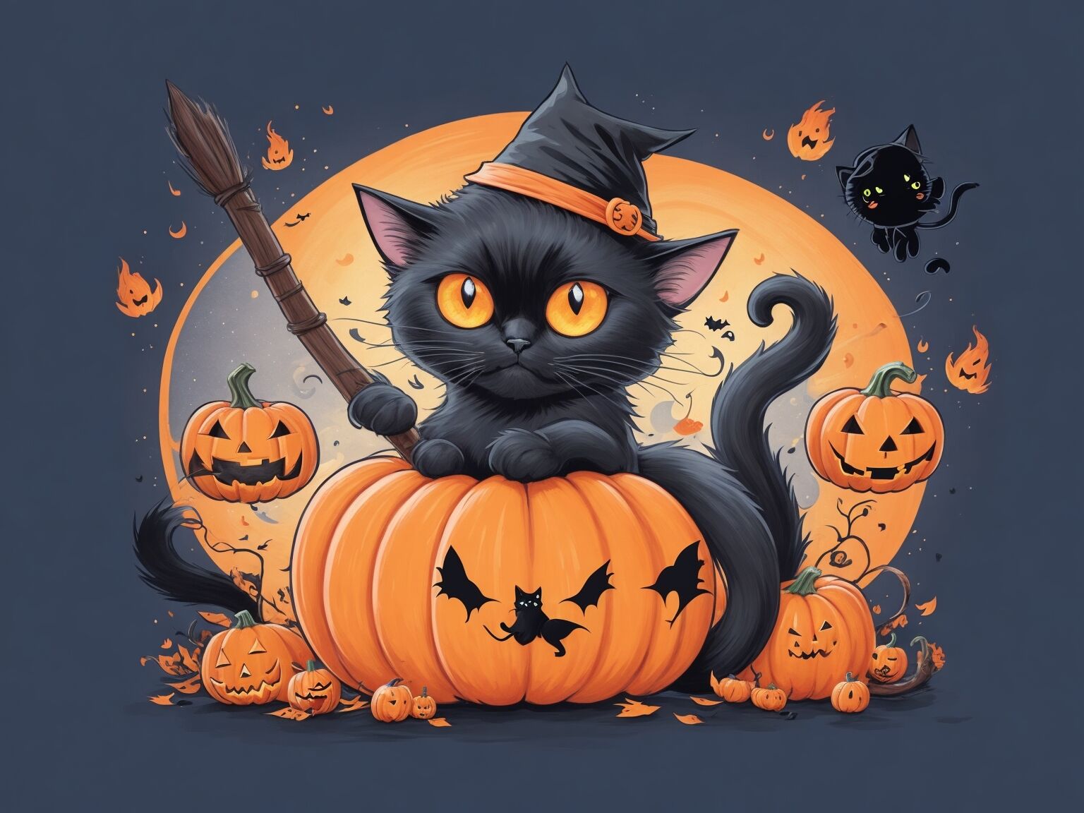 Halloween illustration By dianaxstoyanova | TheHungryJPEG