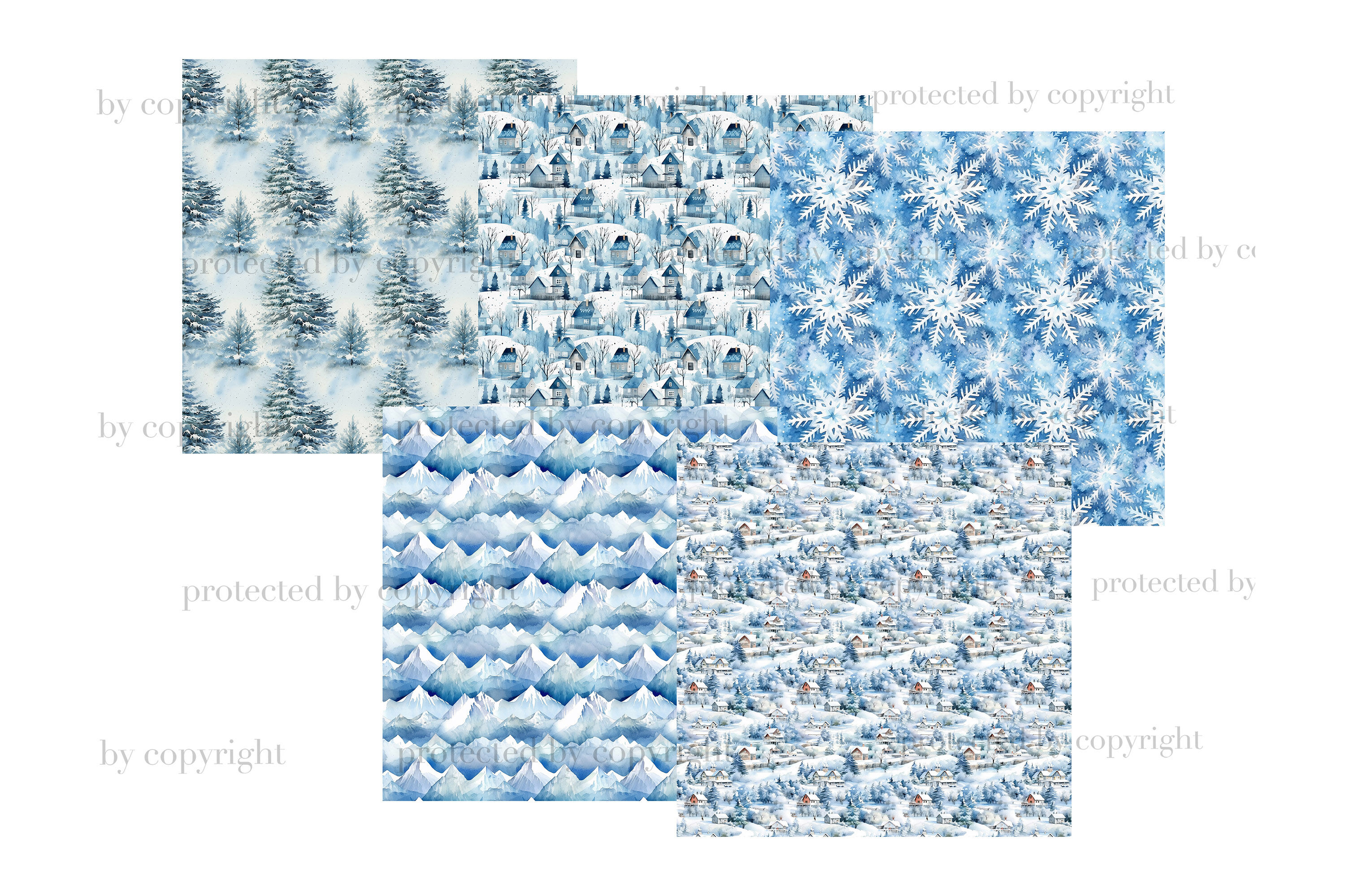 Cold Winter Digital Papers