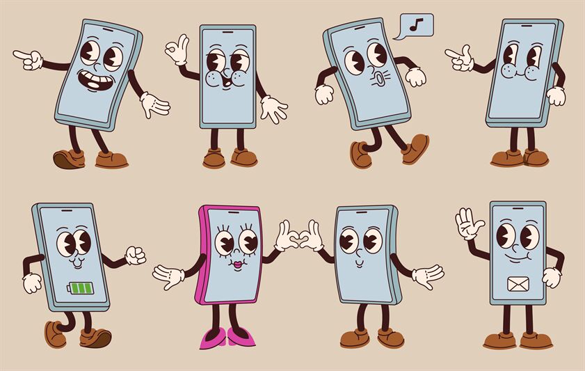 How To Draw A Cartoon Smartphone 