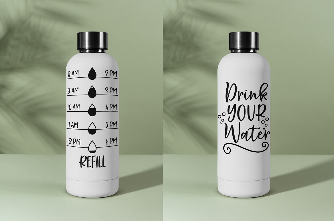 Stay Hydrated - Water Bottle Tracker SVG