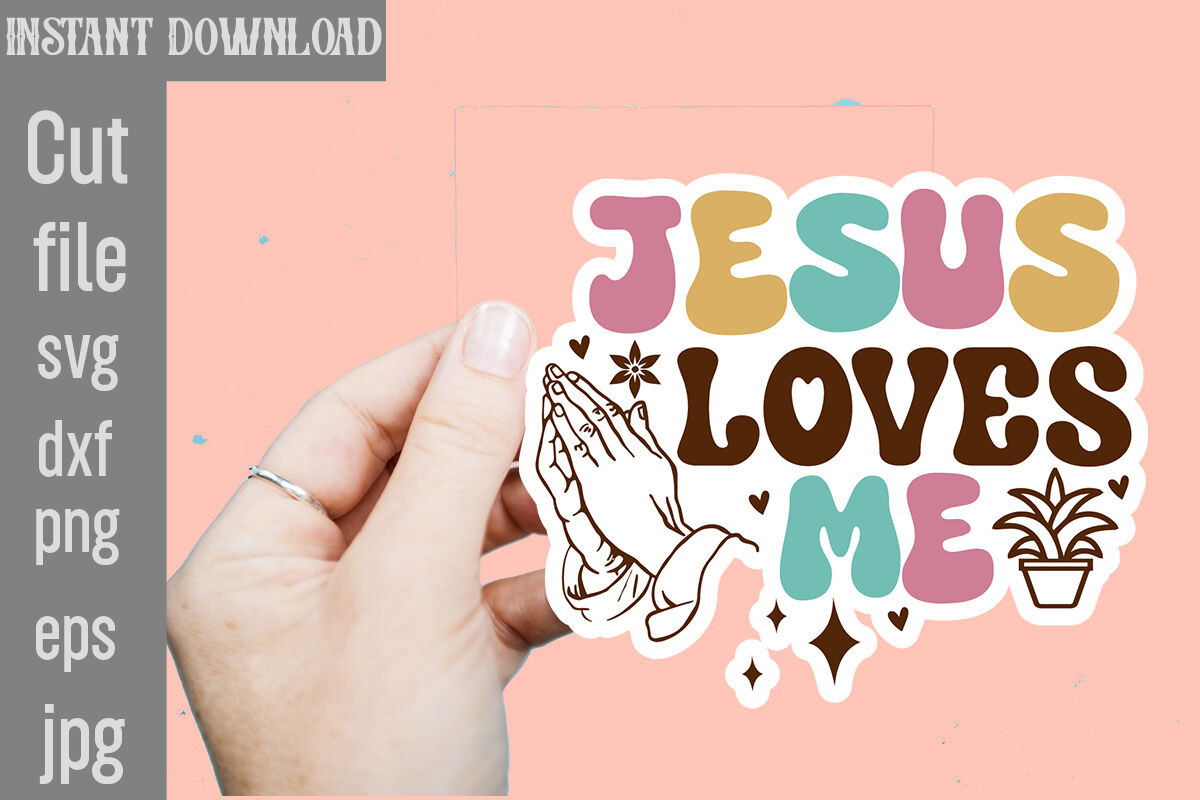 Christian Stickers Svg, Bible Svg, Inspirational Sticker Bundle