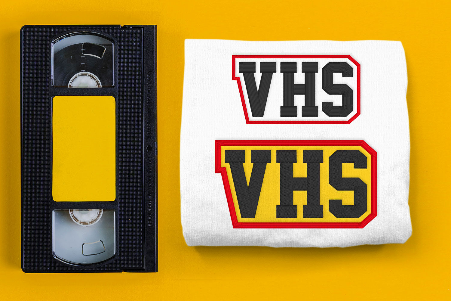 VHS High School Initials | Embroidery By Risa Rocks It | TheHungryJPEG