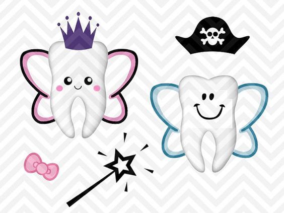 Download Tooth Fairy Bag Kit Boy Girl Cute SVG and DXF Cut File ...