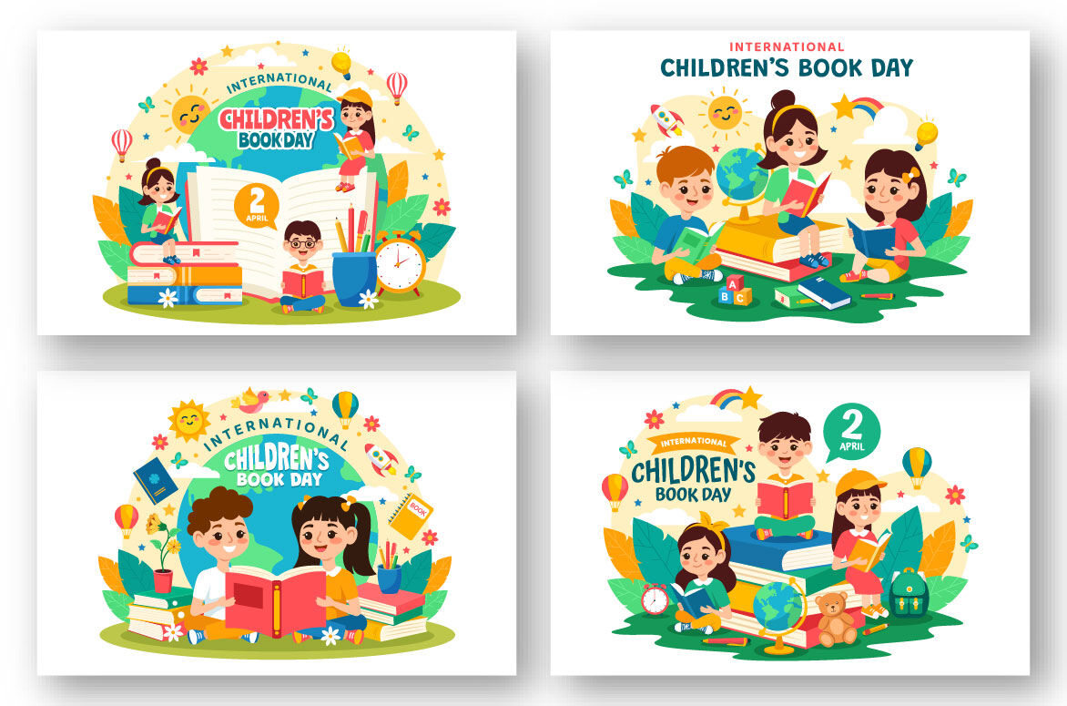 12 International Children Book Day Illustration By denayunethj ...