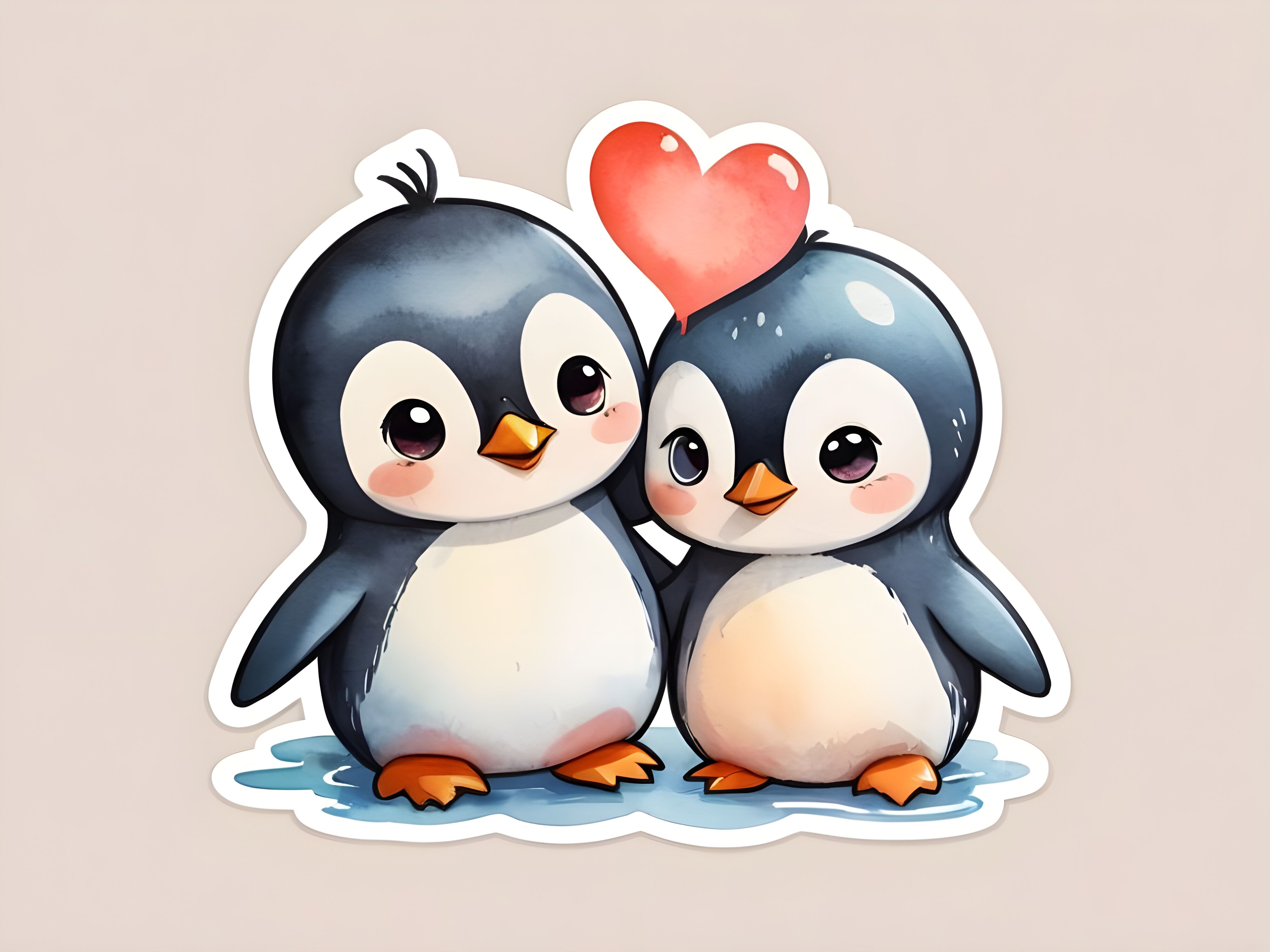 penguin couple making love By dianaxstoyanova | TheHungryJPEG