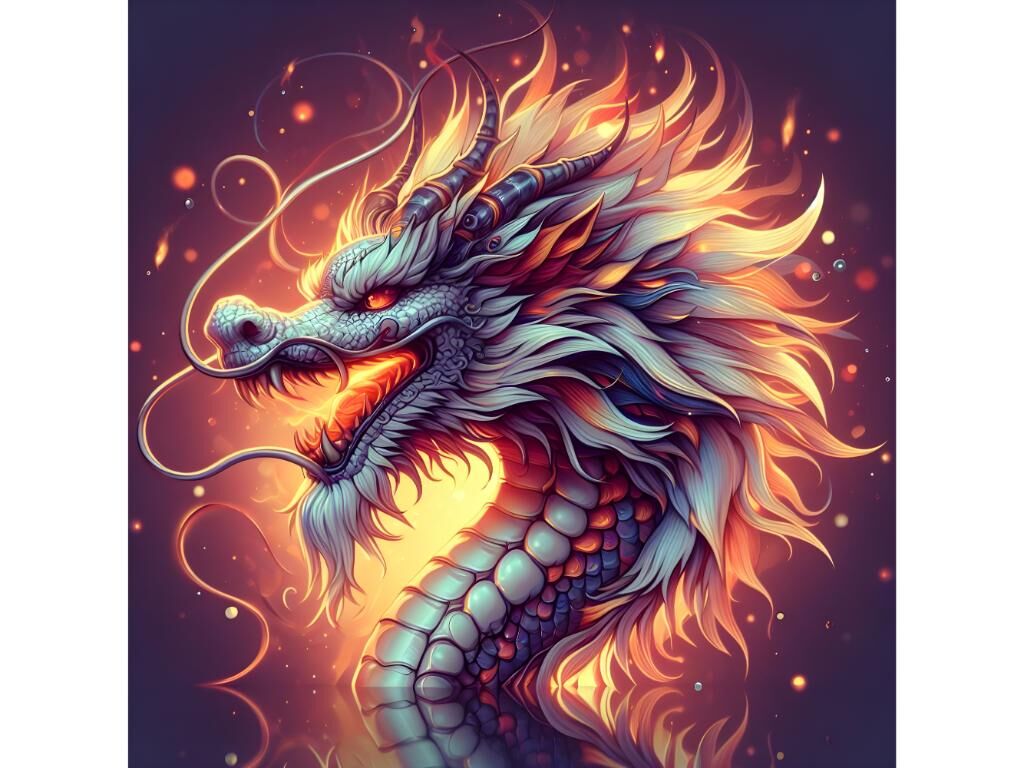 Chinese dragon head By dianaxstoyanova | TheHungryJPEG