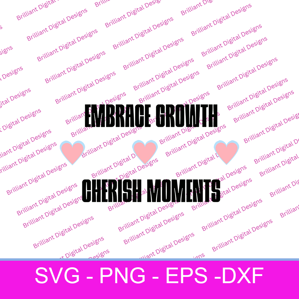 THREE HEART BORDER EMBRACE GROWTH CHERISH MOMENTS SVG By Brilliant ...