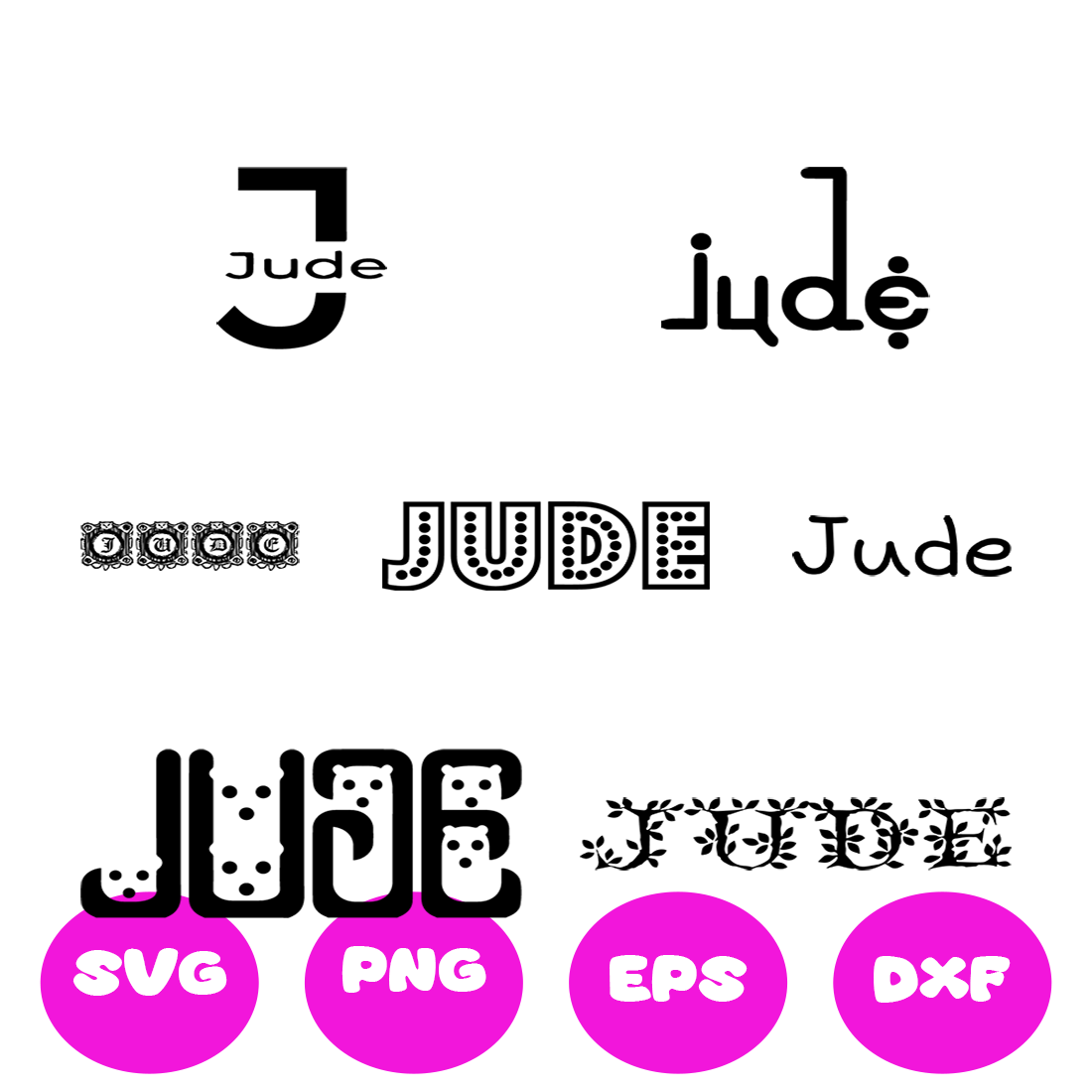 JUDE BOY NAMES SVG CUT FILE By Brilliant Digital Designs | TheHungryJPEG