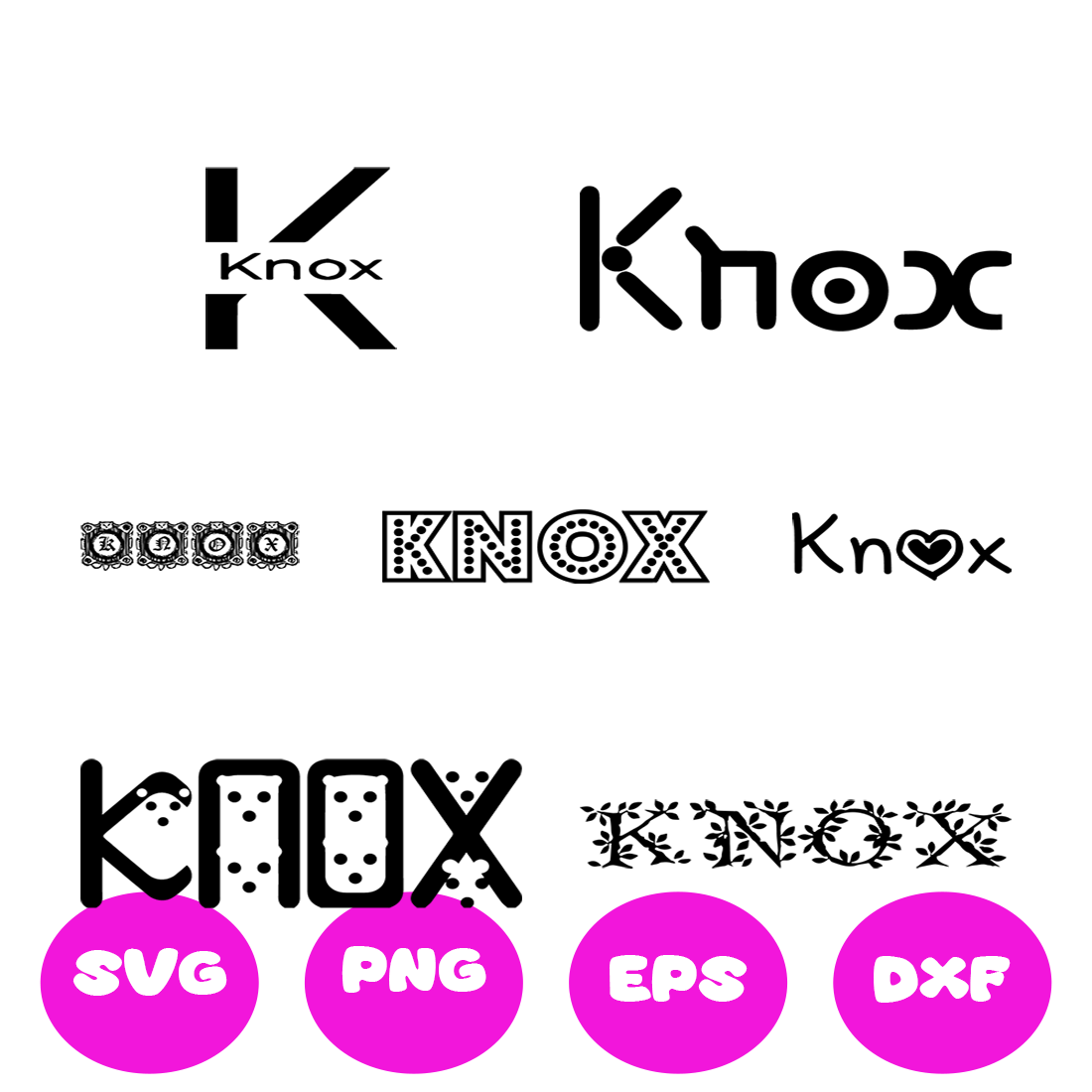 KNOX BOY NAMES SVG CUT FILE By Brilliant Digital Designs TheHungryJPEG