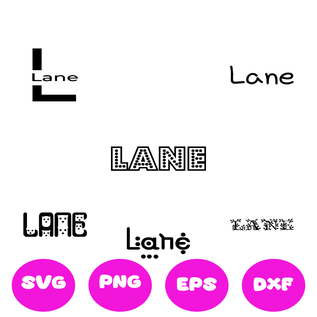 LANE BOY NAMES SVG CUT FILE By Brilliant Digital Designs | TheHungryJPEG