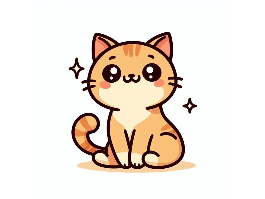 4 Cute Cat illustration By dianaxstoyanova | TheHungryJPEG