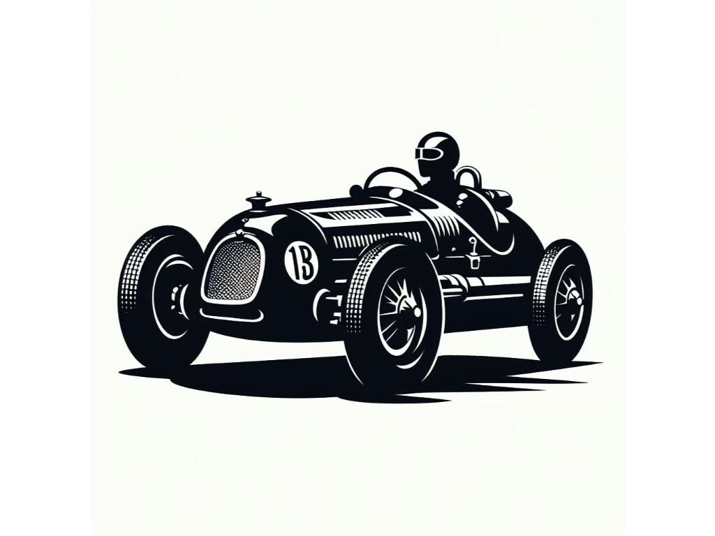 A Bundle Of Retro Race Car Vintage Vector Symbol By Dianaxstoyanova